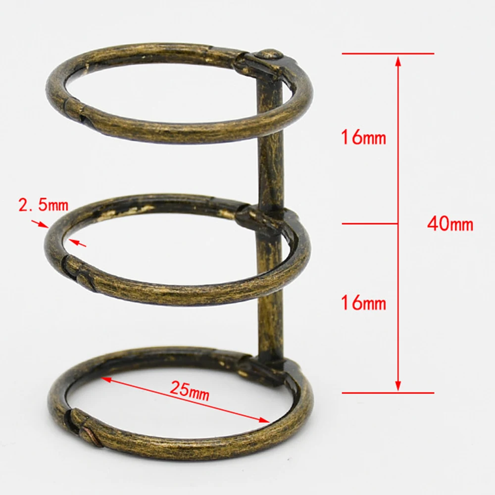 Hot Selling New Retro Recipe Album Storage Card Ring Easy To Open And Close Book Binder Rings Book Binding Ring