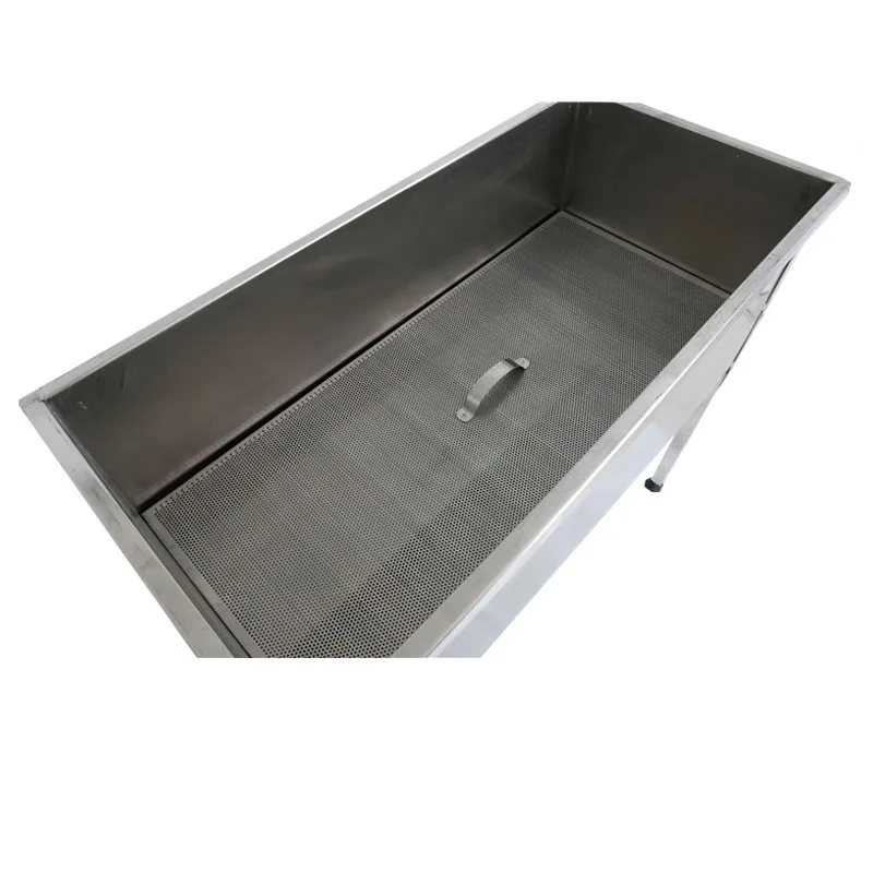 Beekeeping Tools 304 Stainless Steel Honey Uncapping Table Tray and Strainer Tank with honey gate