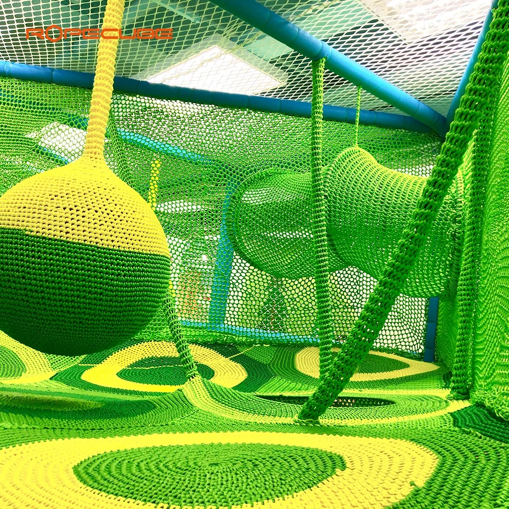 ROPECUBE Kids Commercial Toddler Indoor Climbing Soft Playground Equipment Knitted Maze Amusement Parks