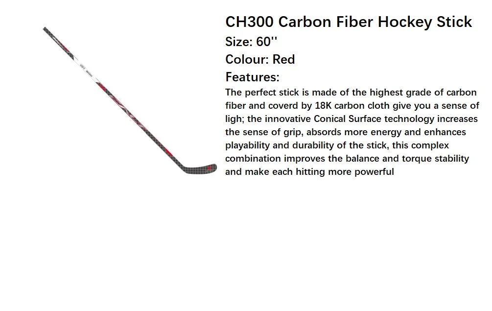 Custom High Quality Professional Certification Carbon Fiber Ice Hockey Stick Super Light Carbon Fiber Sticks