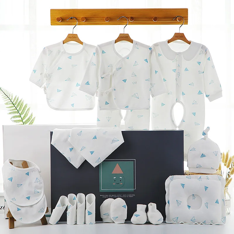Newborn gift set box baby clothes 100% Cotton Full Moon new born baby girl boy clothes sets 0-6 months