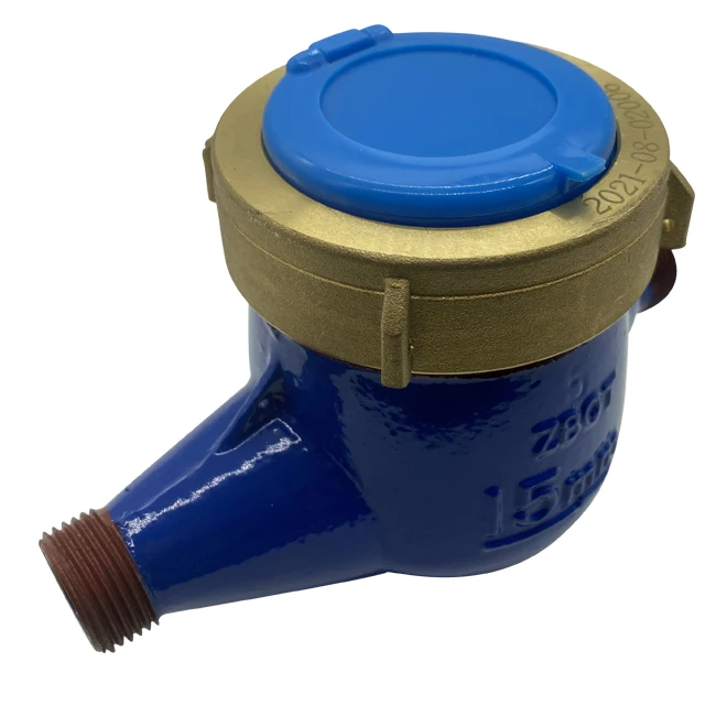 ISO 4064 DN15 Good Price Multijet Liquid-Sealed Drinking Brass Cold Smart Water Meter