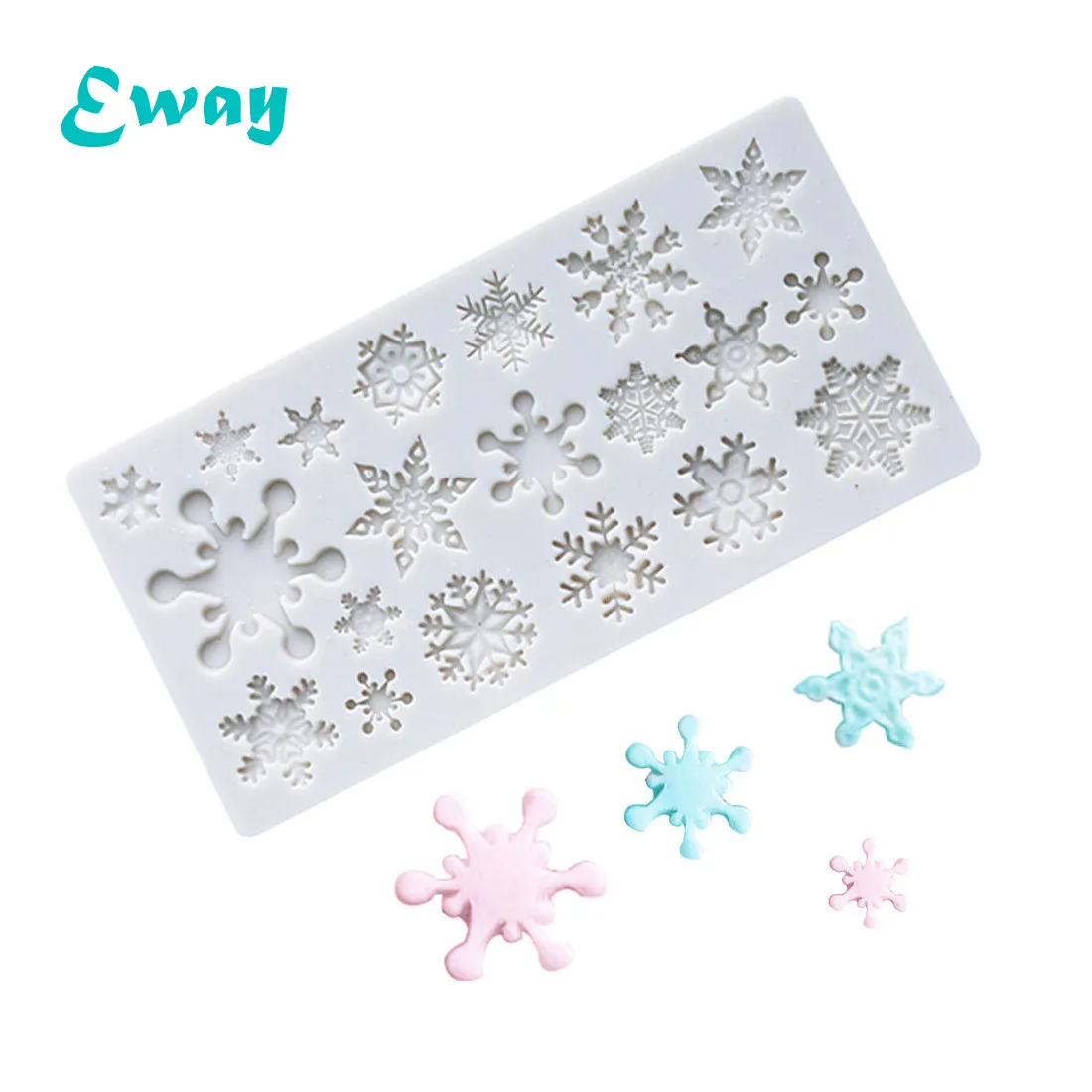 Christmas snow pattern Chocolate Mould sugar Fondant cake silicone mold