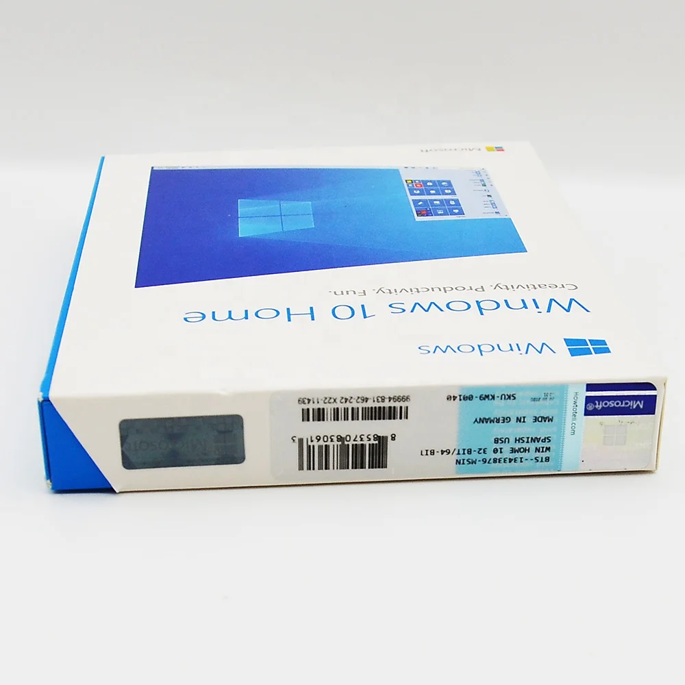 
Microsoft Windows 10 home 64 bits Retail Box Package 3.0 USB flash drive Windows10 home 