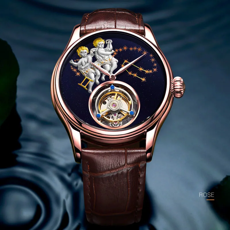 OEM Fashion luxury branded Gemini wrist Watch women tourbillon watch with lower price Product Free Shipping