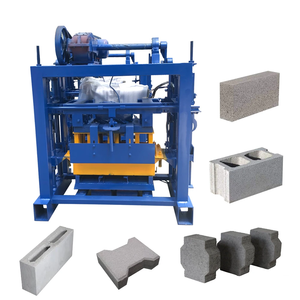 QT4-40 bricks making machine lowest price brick making machine ivory coast briks making machine brick