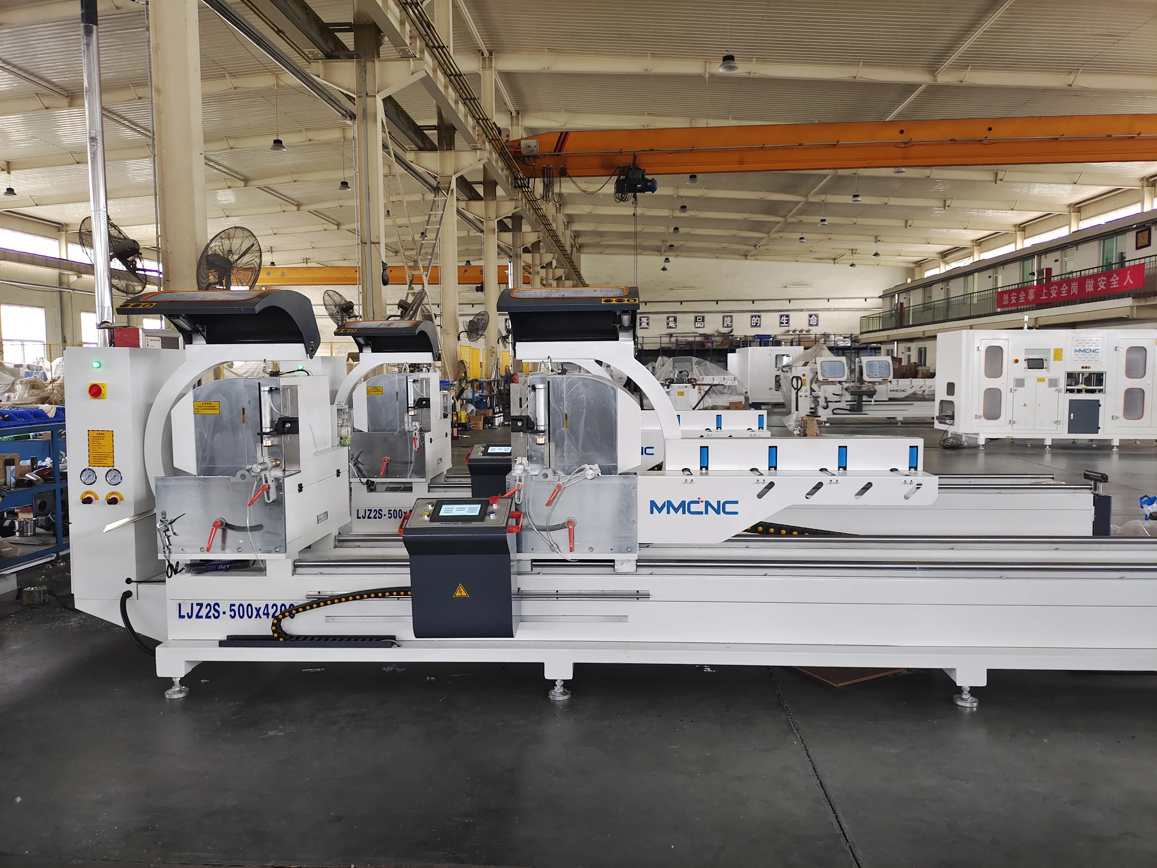 500mm 600mm saw blade heavy duty cnc automatic double head miter saw for aluminum profile cutting machine