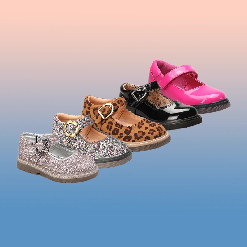 Производитель на заказ, высокое качество, для девочек, детская обувь Мэри Джейн с ремешком и пряжкой, Классическая школьная обувь для студентов