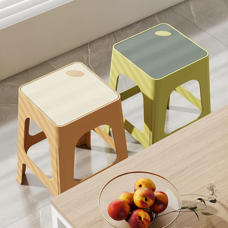 China Manufacturers High Quality Plastic Stool Multi-specification Durable Stackable Colorful High Step Plastic  Stool