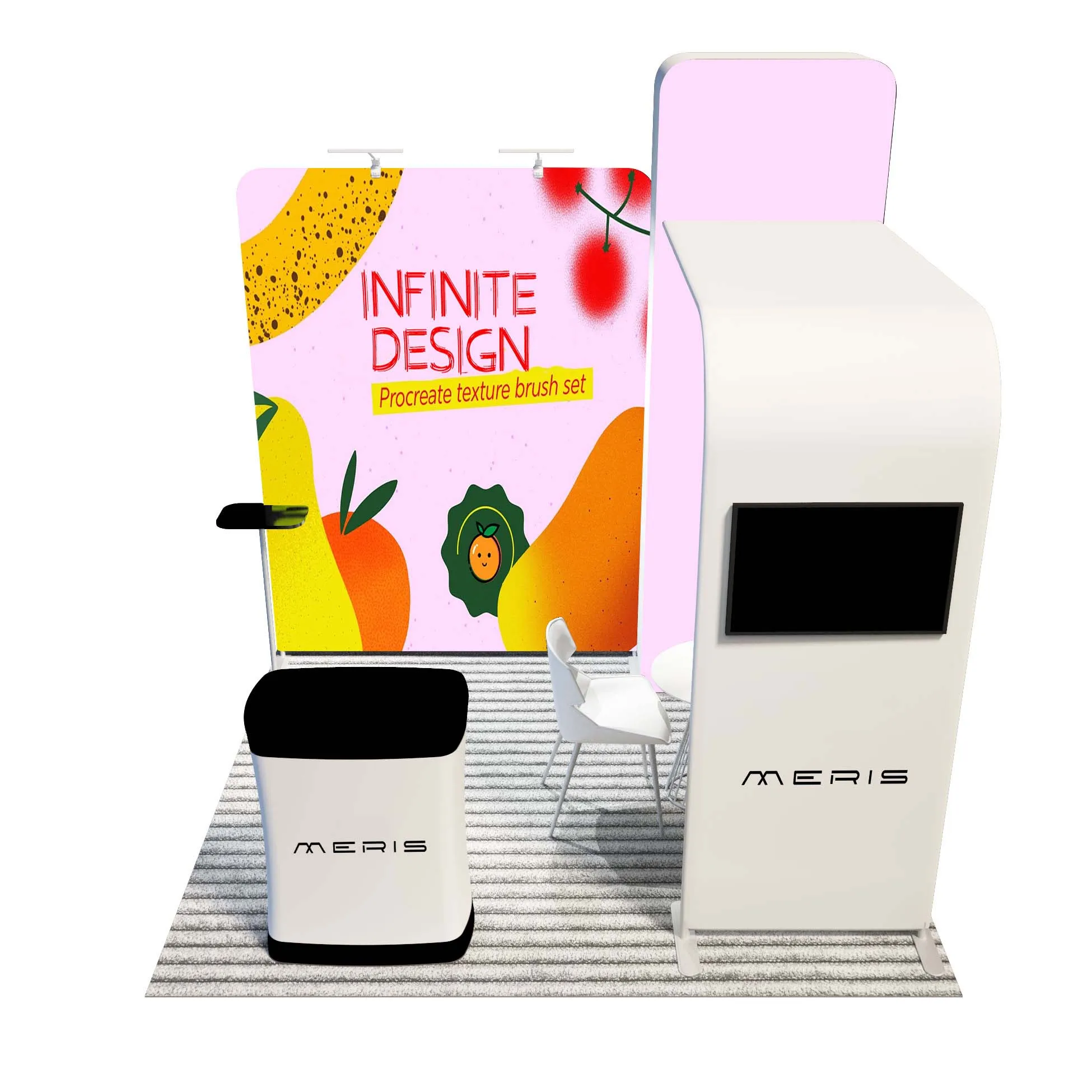 direct factory supply 10*10ft exhibit L shape display stand expo booth