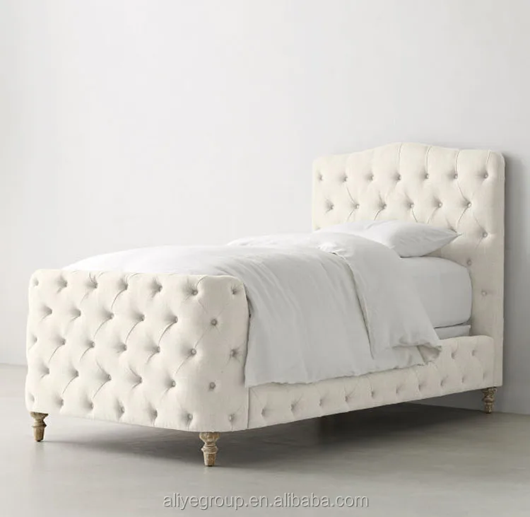 Home decoration Deluxe Wood Platform Bed with Headboard / No Box Spring Queen