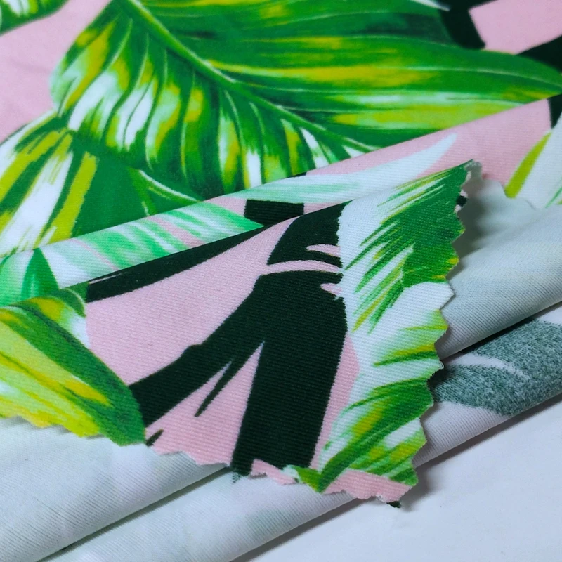 stretch full dull polyamide 80 spandex 20 hawaii print fabric for swimsuit