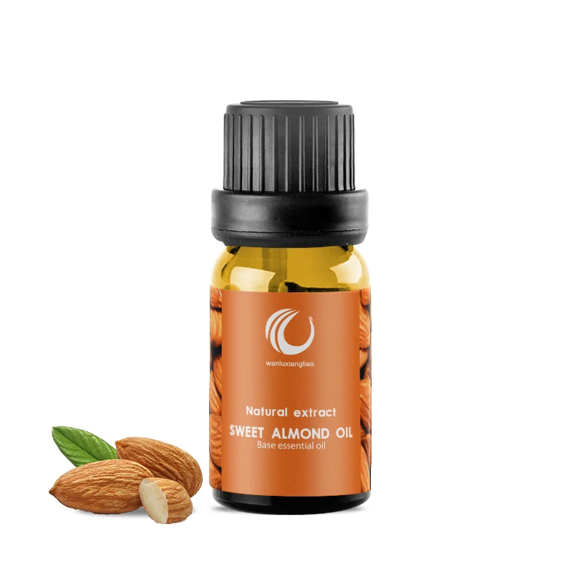 Organic Sweet Almond Oil Nutritional Skin Care Whitening Facial and Body Relaxation Natural Massage Essential Oil