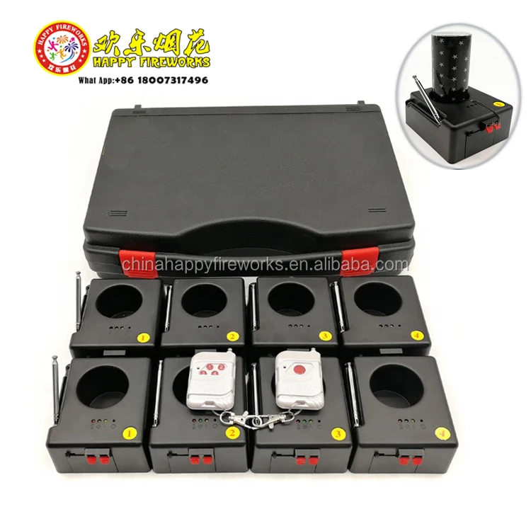 Wireless Remote Control Ice Fountain Special Effect 8 pcs Fireworks Firing System Machine