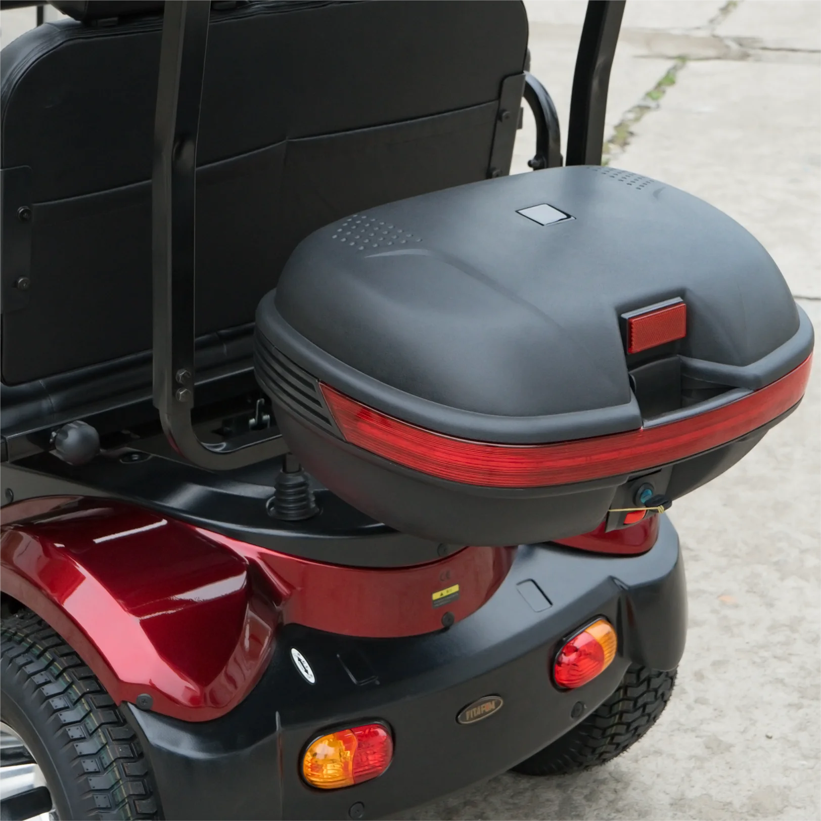 Oversized Space 2 Seats Disability Electric Powered 4 Wheel 2 Person Mobility Scooter Elderly With Roof