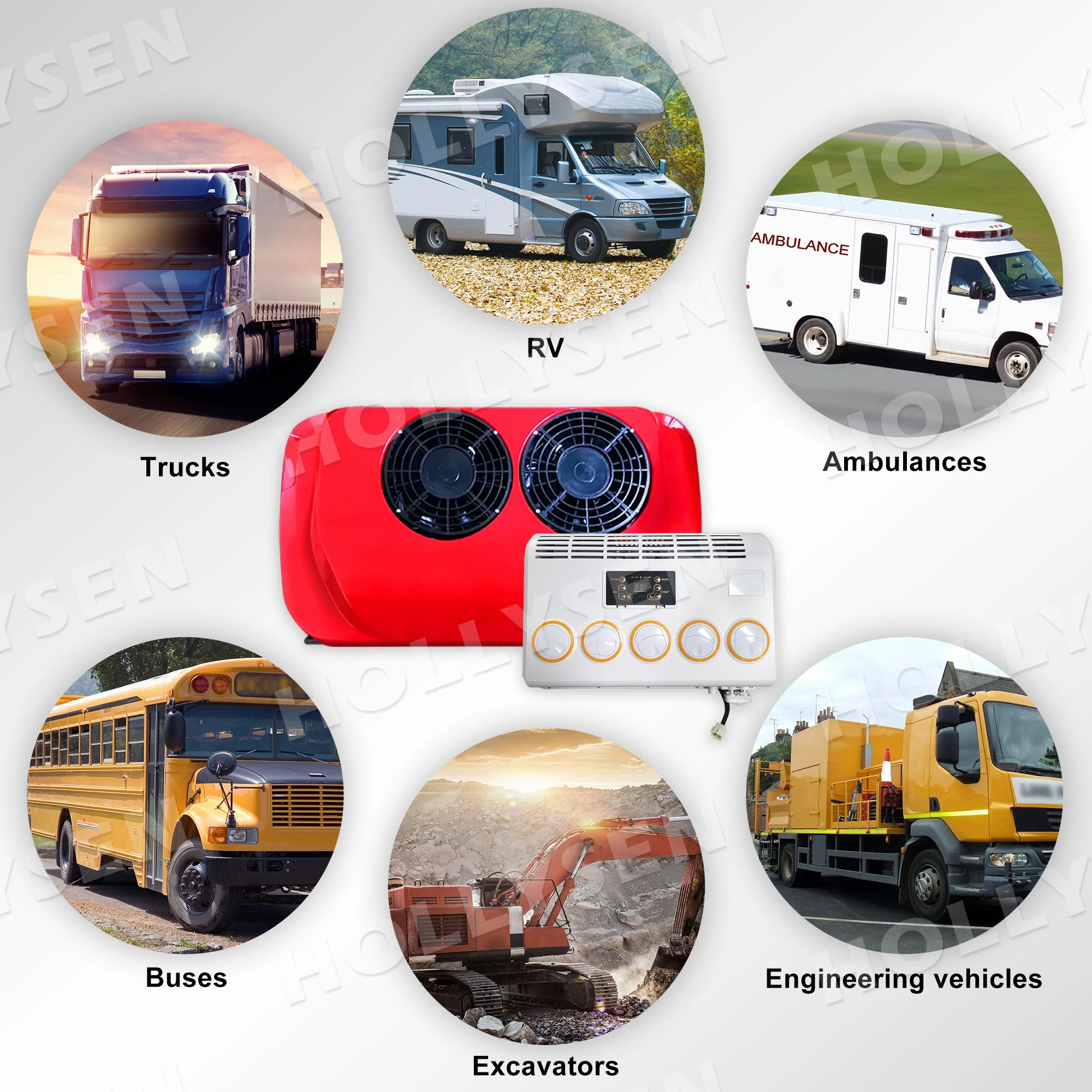 Hot Sale Truck Air Conditioning Systems, 12V 24V Electric Split Type Boat Caravan Truck Sleep Air Conditioner/
