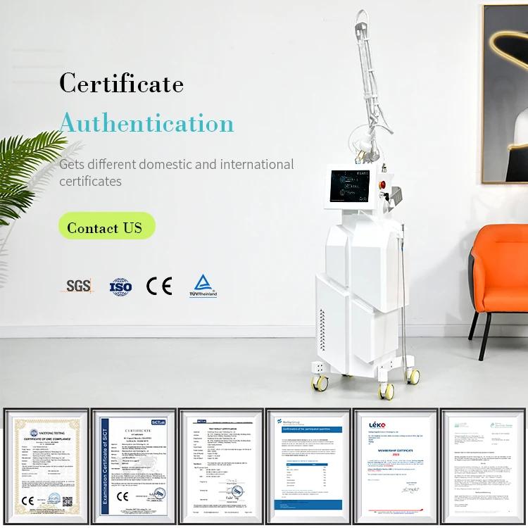 CE TUV ISO13485 fractional co2 laser vaginal tightening skin resurfacing machine