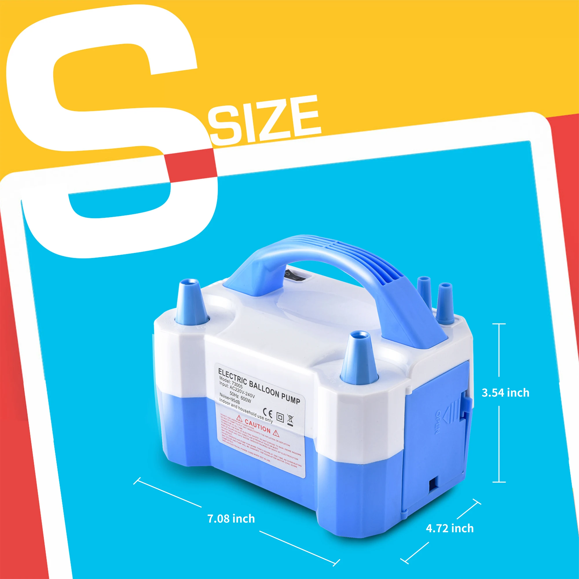 Wholesale portable Dual Nozzle automatic balloon pump machine electric balloon pump for party birthday