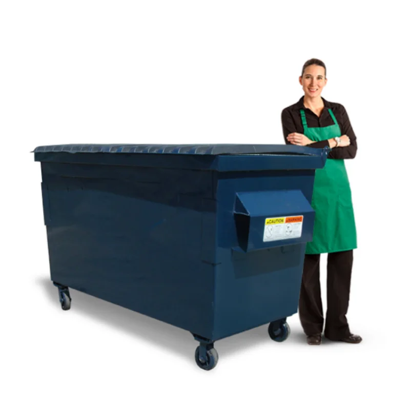 New Released Custom Design Metal Plastic Cover Dumpster Wheel Caster Available Big Container