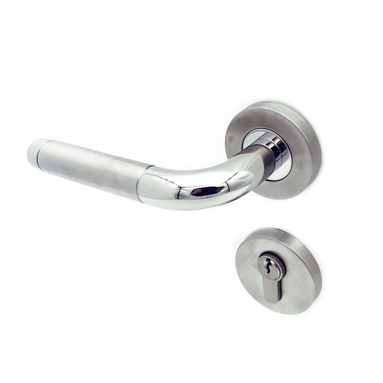 Italian Design Luxury Nickel Stainless Steel T Door Lever Handles Modern Style Door Fittings Hardware