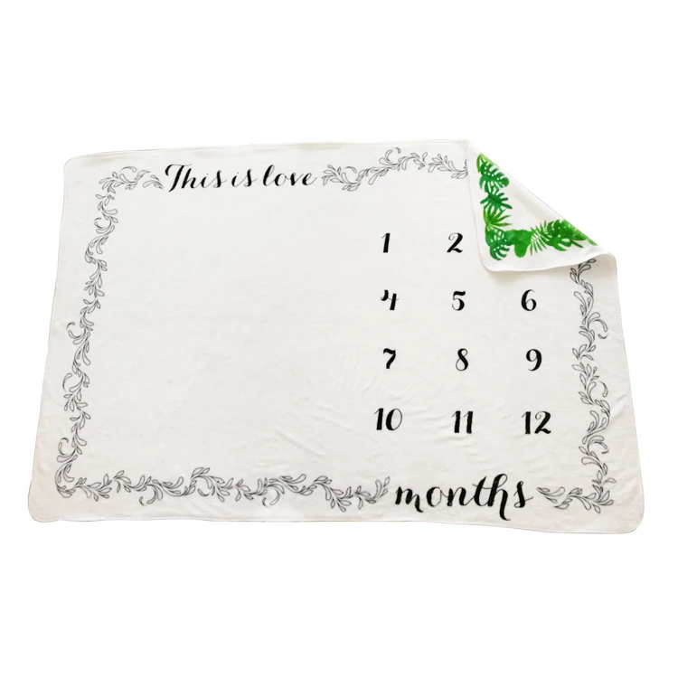 babi monthly mileston blanket Photography Newborn Monthly Milestone Blanket milestone blanket for baby