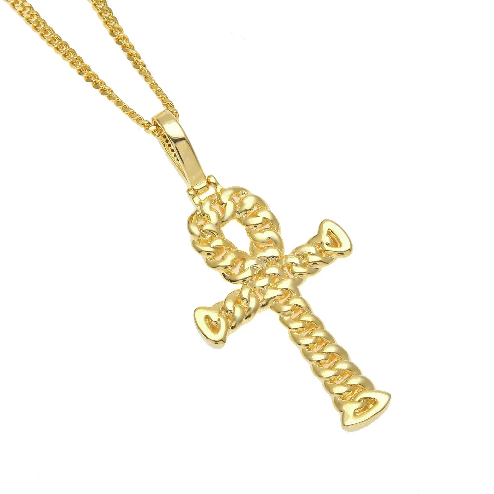 new high quality ankh cross pendant necklace tarot habesha china jewelry wholesalers