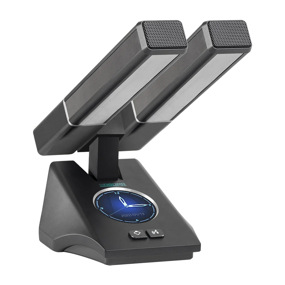 LCD display touch screen Dual Rods Desktop discussion Voting microphone for conference room audio system