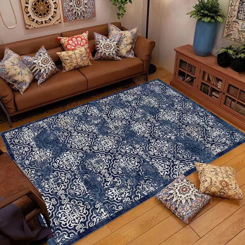 Banquet Hall Chinese Decorative Bedside Graphic Modern Non Slip Large Area Custom Bedroom Carpet Faux Fur Rug