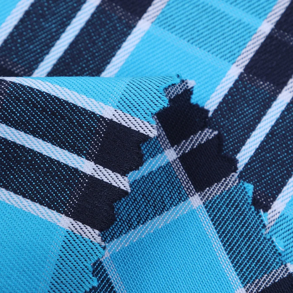 
2020 newest wholesale fabric cotton checked shirting for all year 