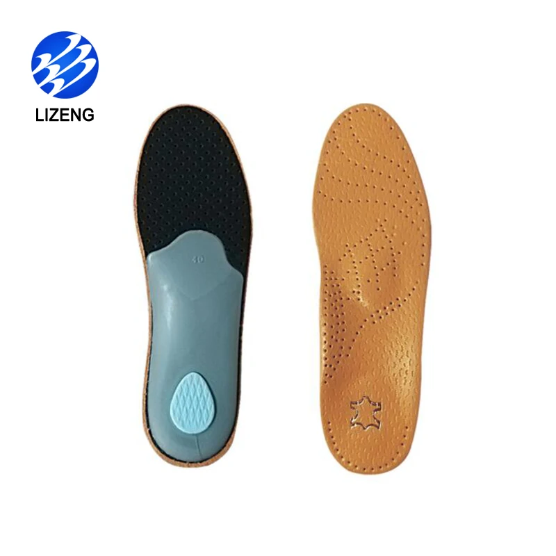 
Flat Feet Orthotic Genuine Leather High Arch Support Insole for Flat Feet 