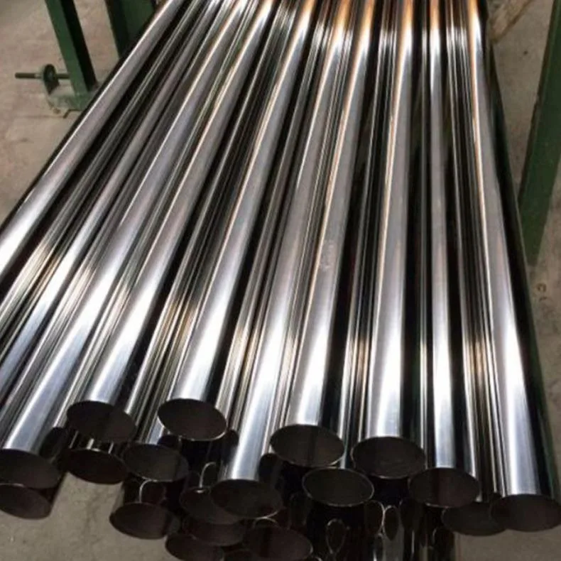 Polished Bright Mirror Stainless Steel Round Pipes