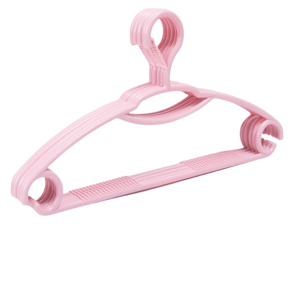Windproof plastic hanger Non-slip adult hanger Clothing Store Clothes Hanging Rack Anti-Slip Trouser hanger clothespins