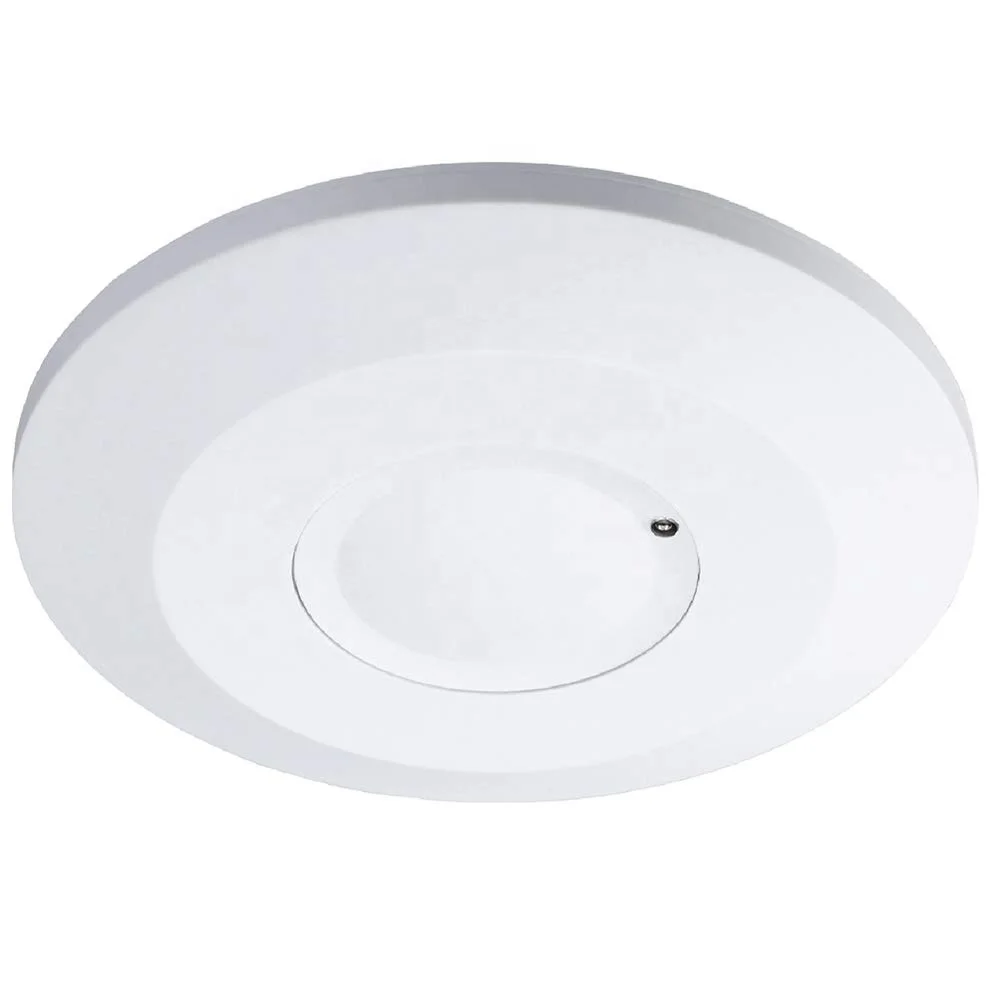 5.8GHz 360 Degree Ceiling Surface Mounted Ultra Slim Microwave Motion Sensor For Lights