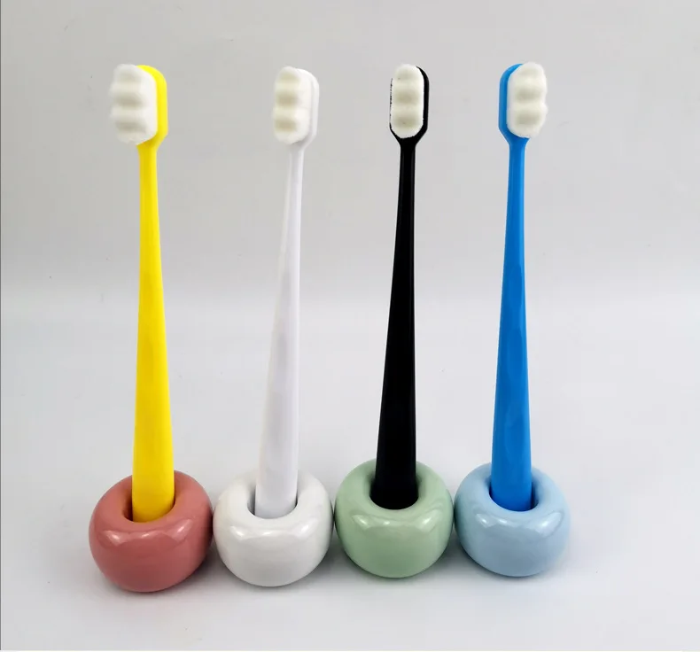 Super Fine Soft Hair Eco-friendly Micro Nano Toothbrushes with 20,000 Ultra Soft Bamboo Charcoal Bristles