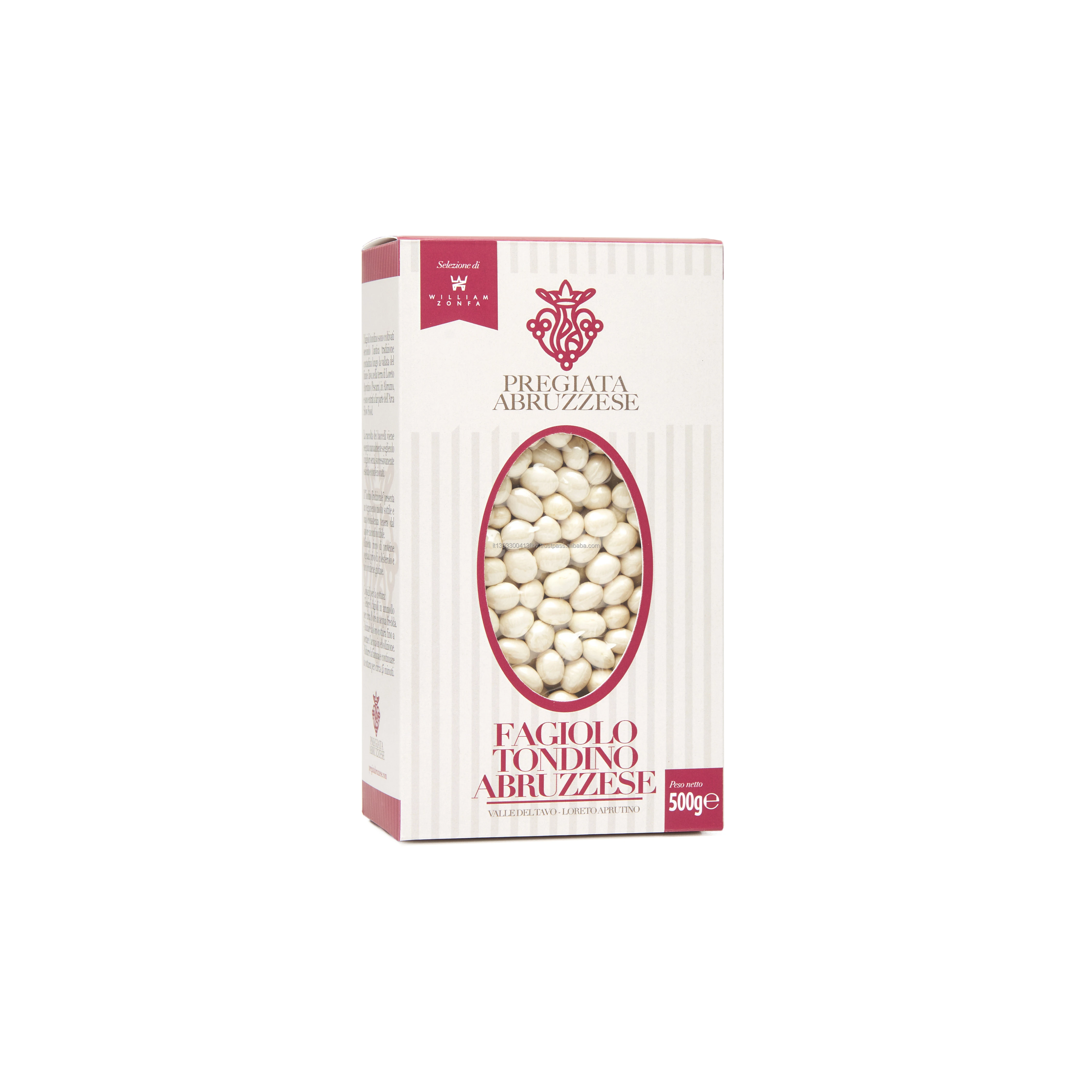 
High Quality Italian Round Beans Dop From Abruzzo 500g 