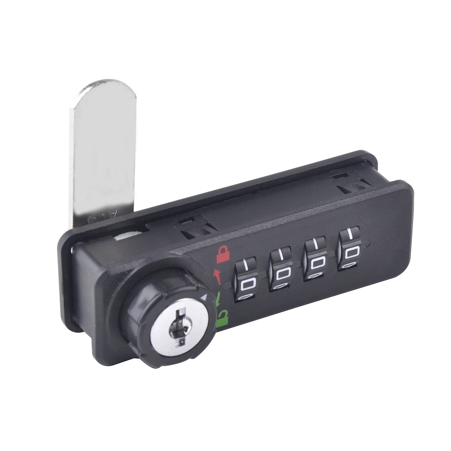 4-digital password combination cabinet security lock anti theft safety mechanical code lock with key