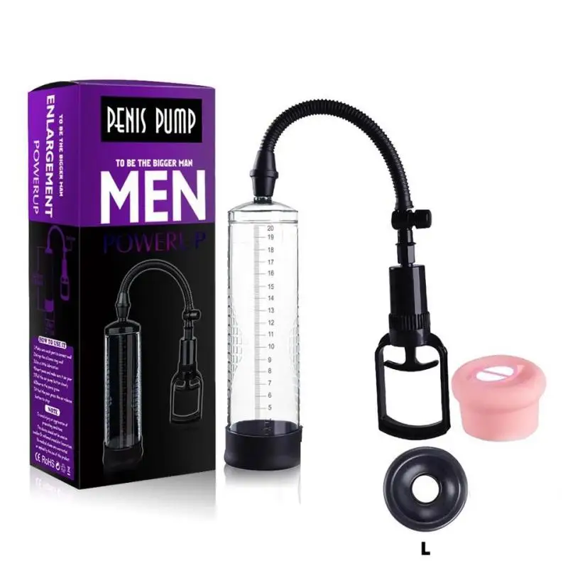 Saxy Toys Men Penis Pump Vacuum Enlarger for Men Impotence Aid with Bigger Longer Thicker up Dildo Enlargement Sex Pump
