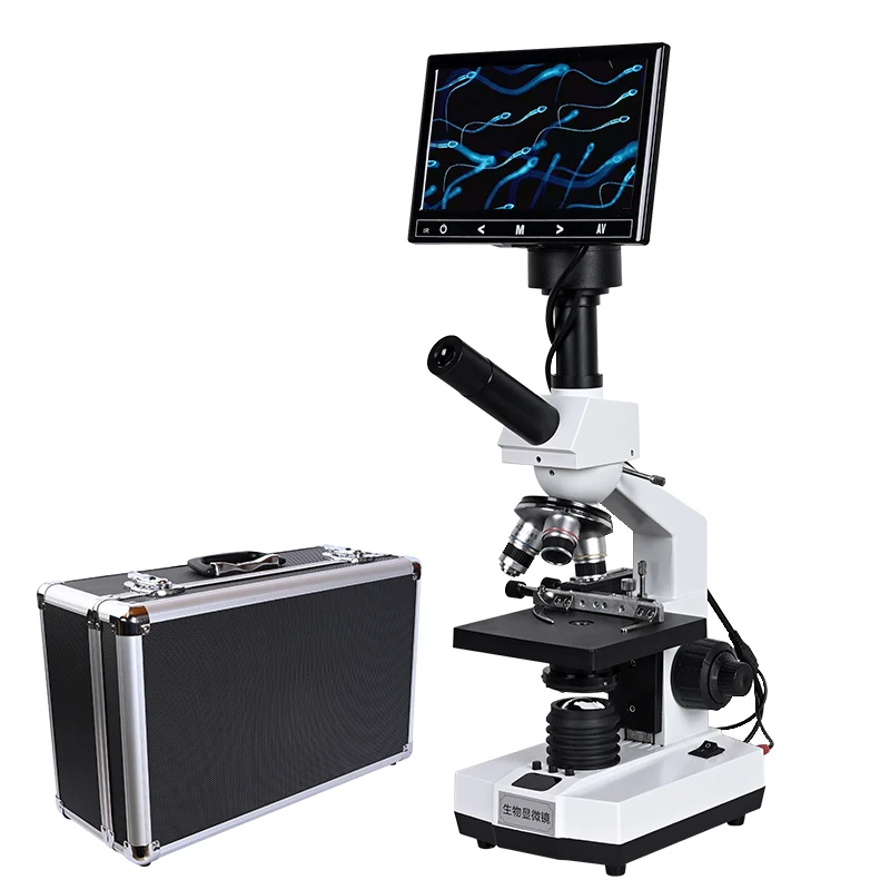 7-inch LCD Professional sperm digital microscope Monocular Binocular biological Lab 5MP electronic eyepiece zoom LED OSL-020