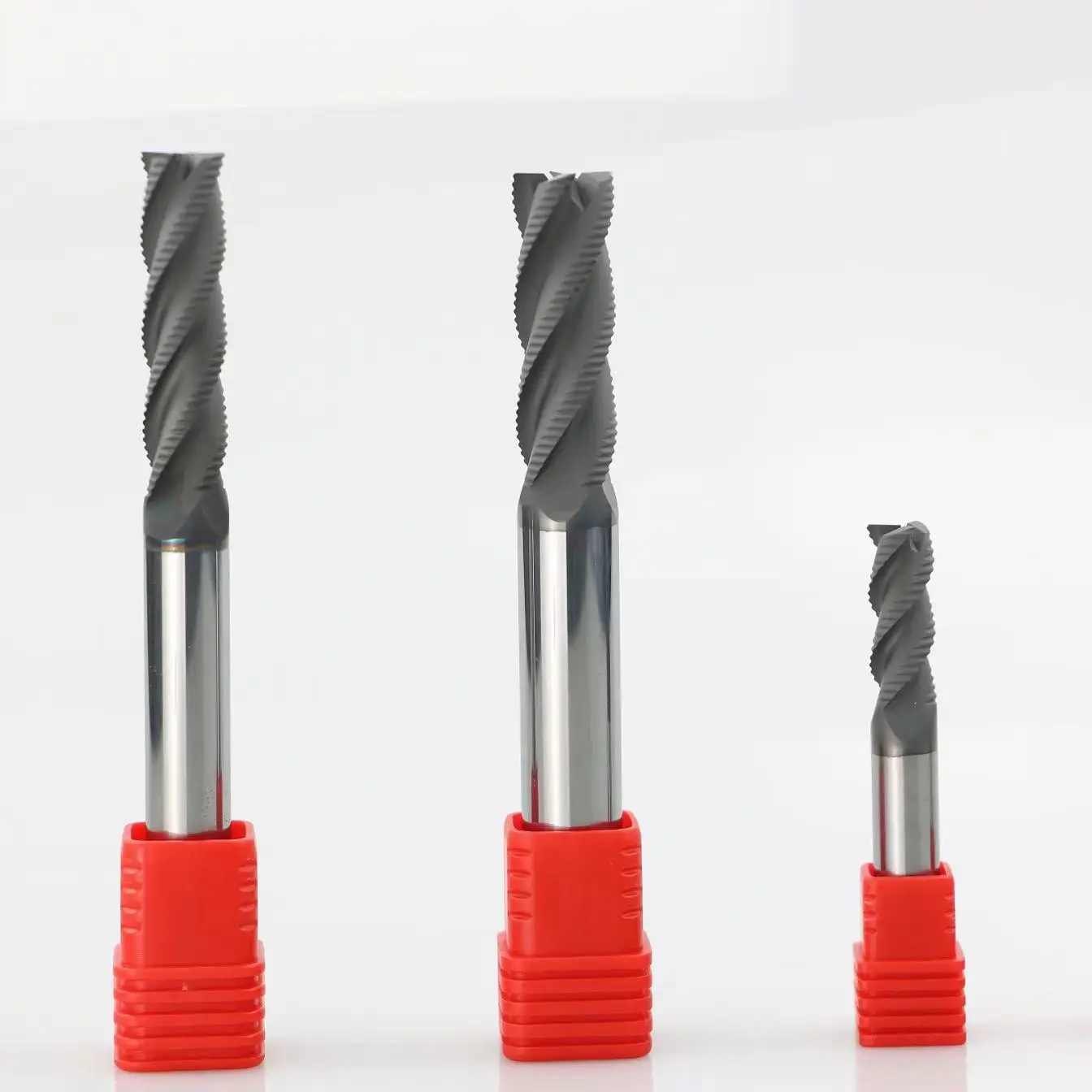 65 Degree Long Carbide Round-End Milling Cutter 2-6 Flutes Straight Shank Cnc Bull Nose Carbide End Mill