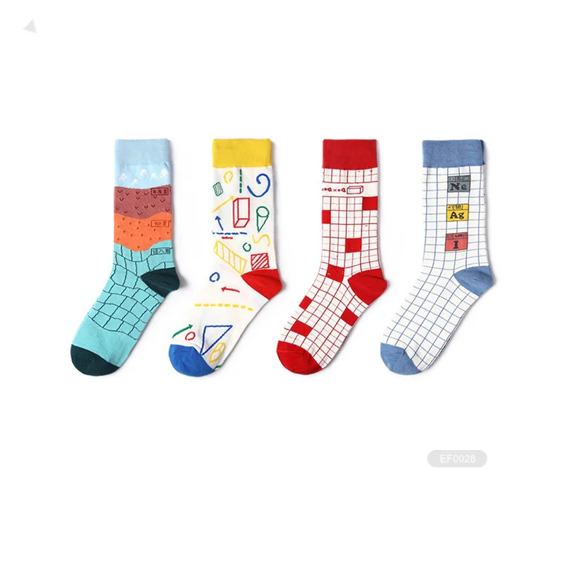 kaite-3-E0457 women fashion fancyed socks for ladies chaussettes femme adultes