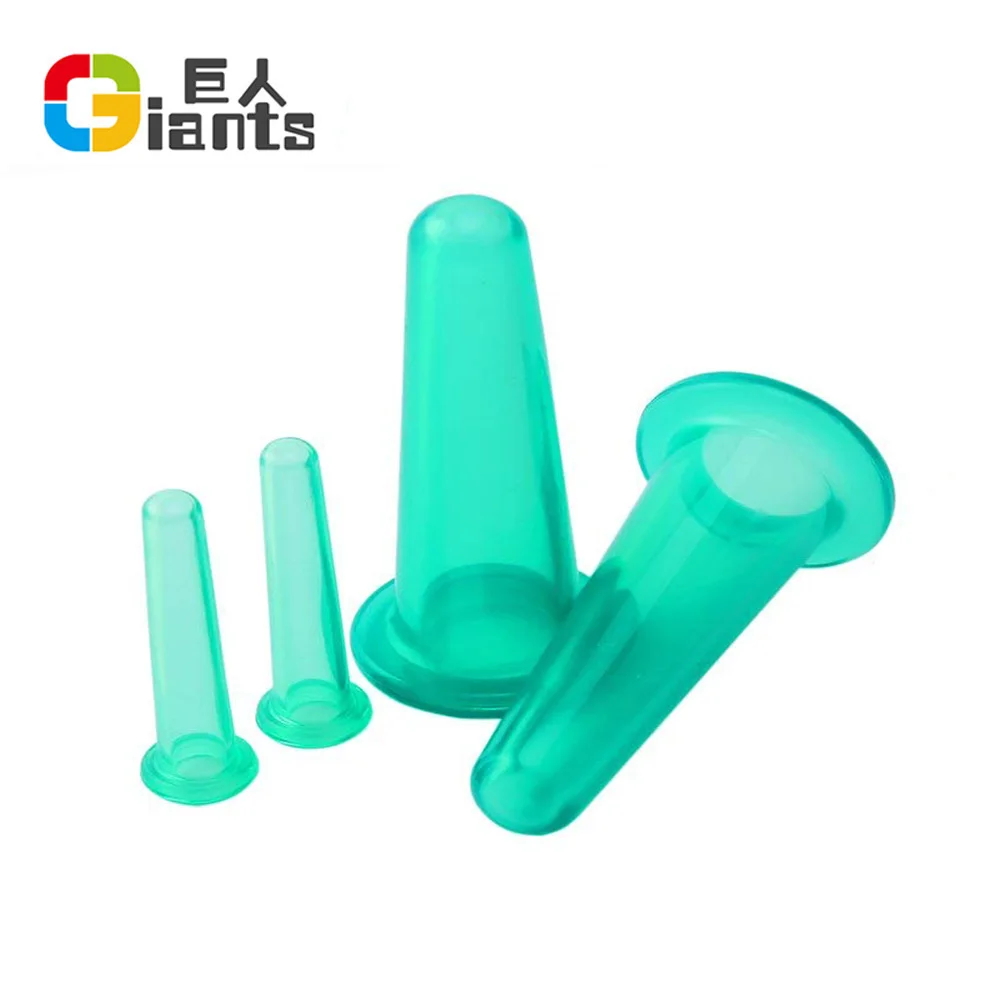 Set of 4 Silicone Cupping Facial Set for Face and Eye Cupping Massage