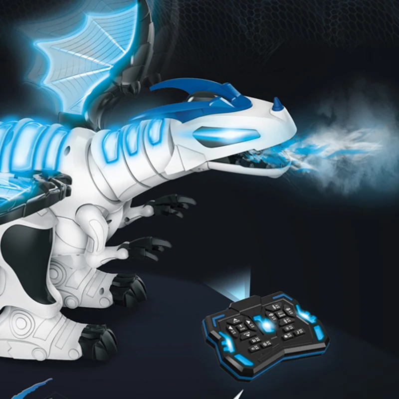 Интерактивный робот динозавр распылитель с подсветкой игрушка R/C имитация музыки дистанционным