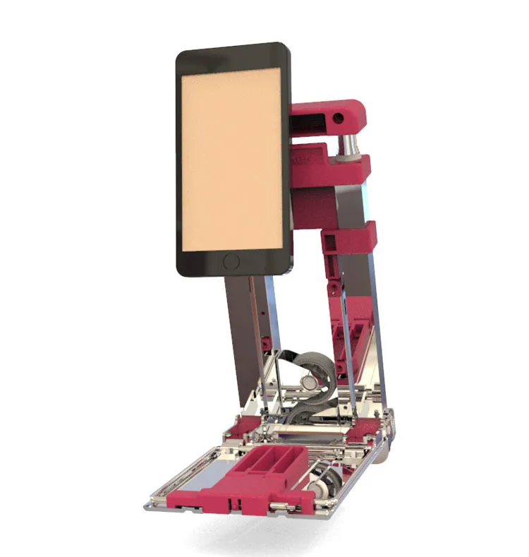 Small Foldable Shopping Cart Trolley/Telescopic Handle Folded Luggage Trolleys/Household Portable Stainless Steel Shopping Cart