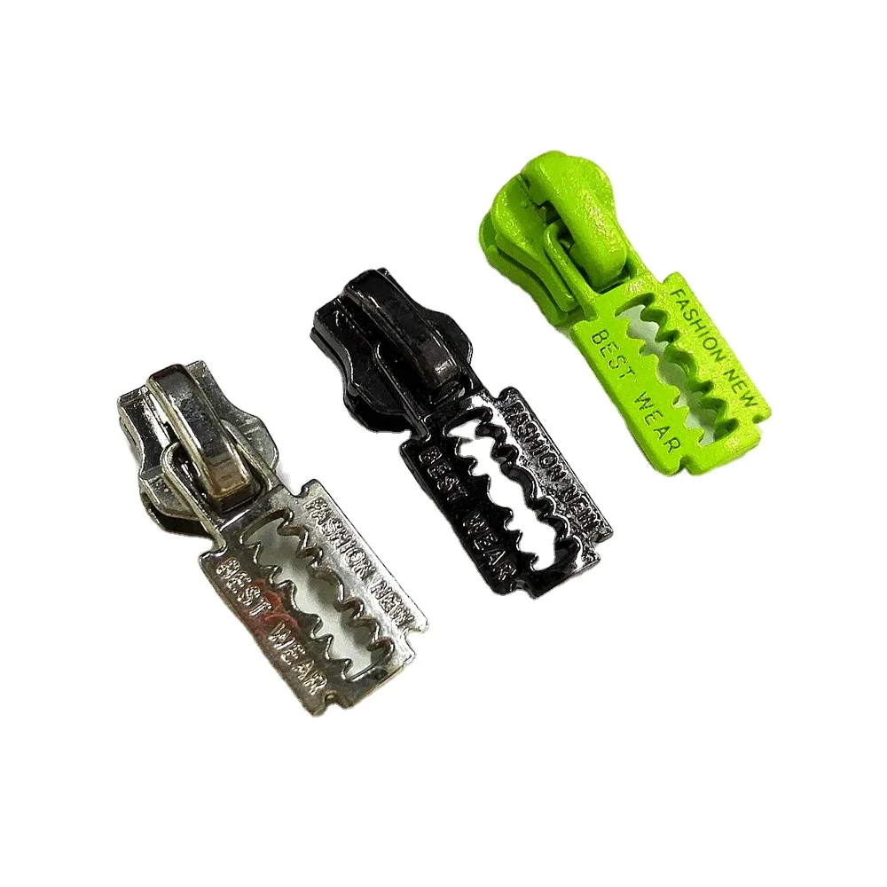 Оптовая Продажа с фабрики, универсальный слайдер на молнии, персонализированный металлический пулер на молнии для одежды, швейный слайдер на молнии