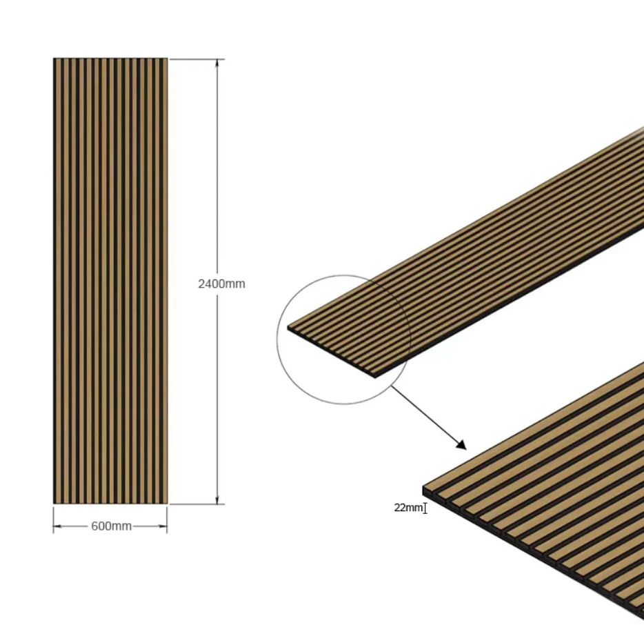 Акустические панели, звукостойкие деревянные панели для студии