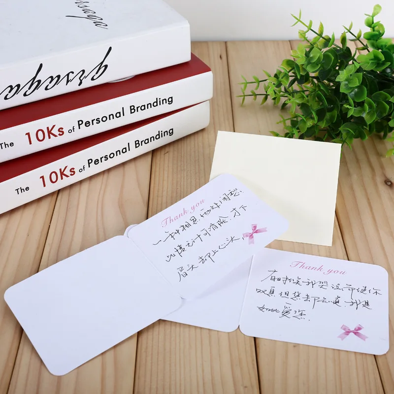 Exquisite white background English butterfly greeting card universal Christmas birthday greeting fold card Christmas gifts