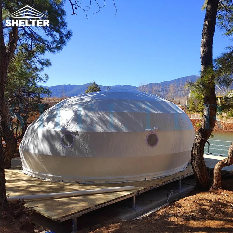 Luxury Glamping Tent Dew Shape Dome Tent for Resort