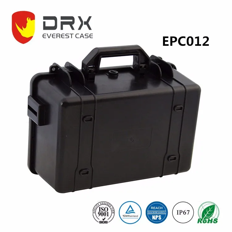 High Security Waterproof Storage Instrument Tool Plastic Case With Foam