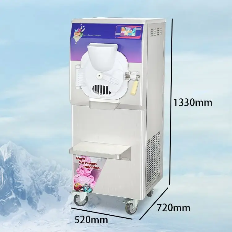 USA In Stock Fast Dispatch 48L/H hard ice cream maker machinery making icecream batch freezer gelato machine italian ice machine