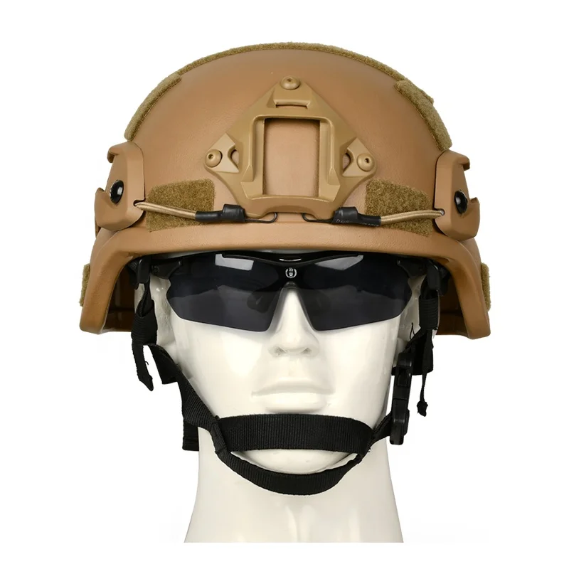 CNRSPE MICH Tactical Helmet NIJ IIIA Best Aramid Combat Helmet Khaki Personal Protective Helmet